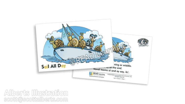 “Sailing Snails” Spelling Rule Card