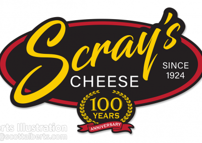 New logo and re-branding for established Wisconsin cheese company.