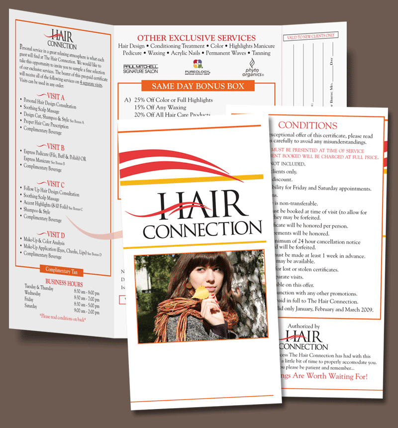 Hair Connection Promo Flyer