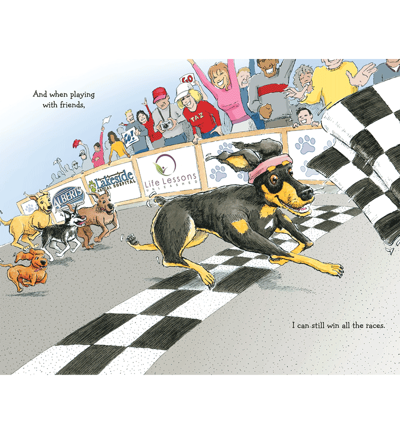 Book Illustration - 'A Day at the Races with Taz'