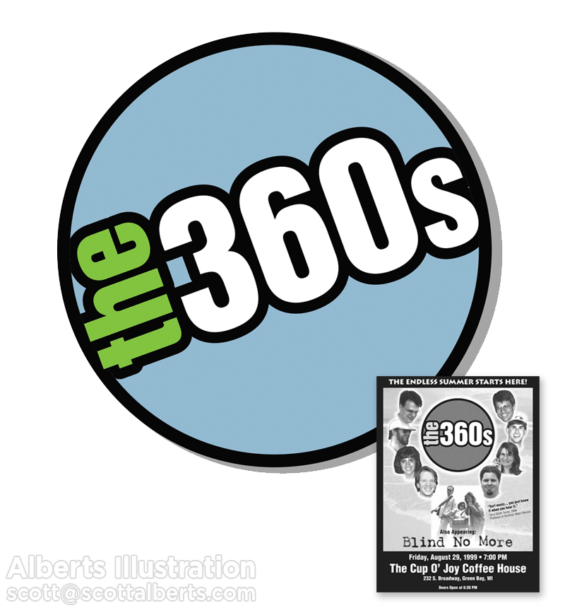 Logo Design - 360s Logo - Alberts Illustration